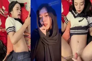 Miss Dera Anjela - Jilbab Kostum Seragam Putih
